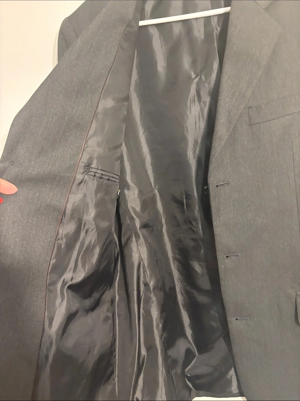 Suit jacket Dark Gray Single-Breasted Blazer 3 button
